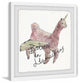 "Believe in Llamacorns" Framed Painting Print, 24"x24"