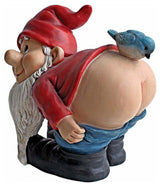 Bare Buttocks Garden Gnome Statue