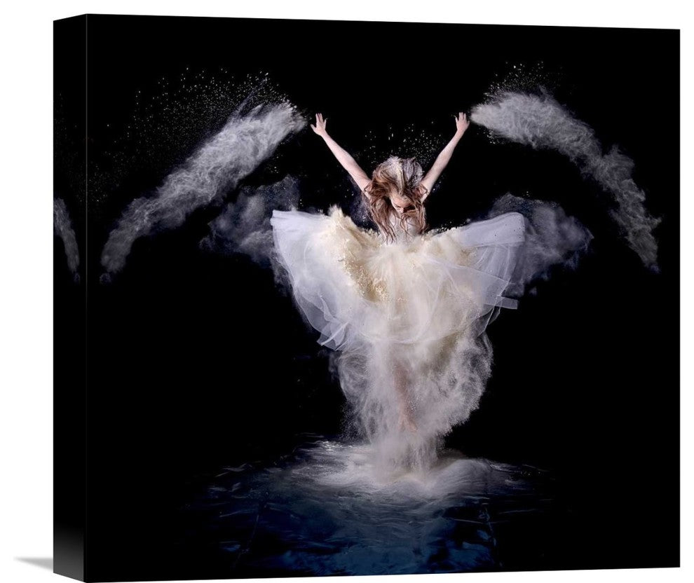 "Powder Rush" Stretched Canvas Giclee by Pentony Bapauline, 16"x15"