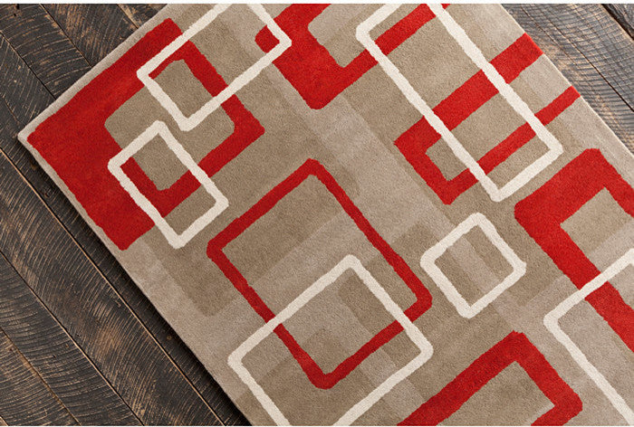 Allie Geometric Contemporary Area Rug, 8'x10'