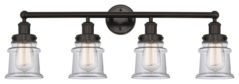 Innovations 616-4W-OB-G182S Canton 4 Light Bath Vanity Light, Oil Rubbed Bronze