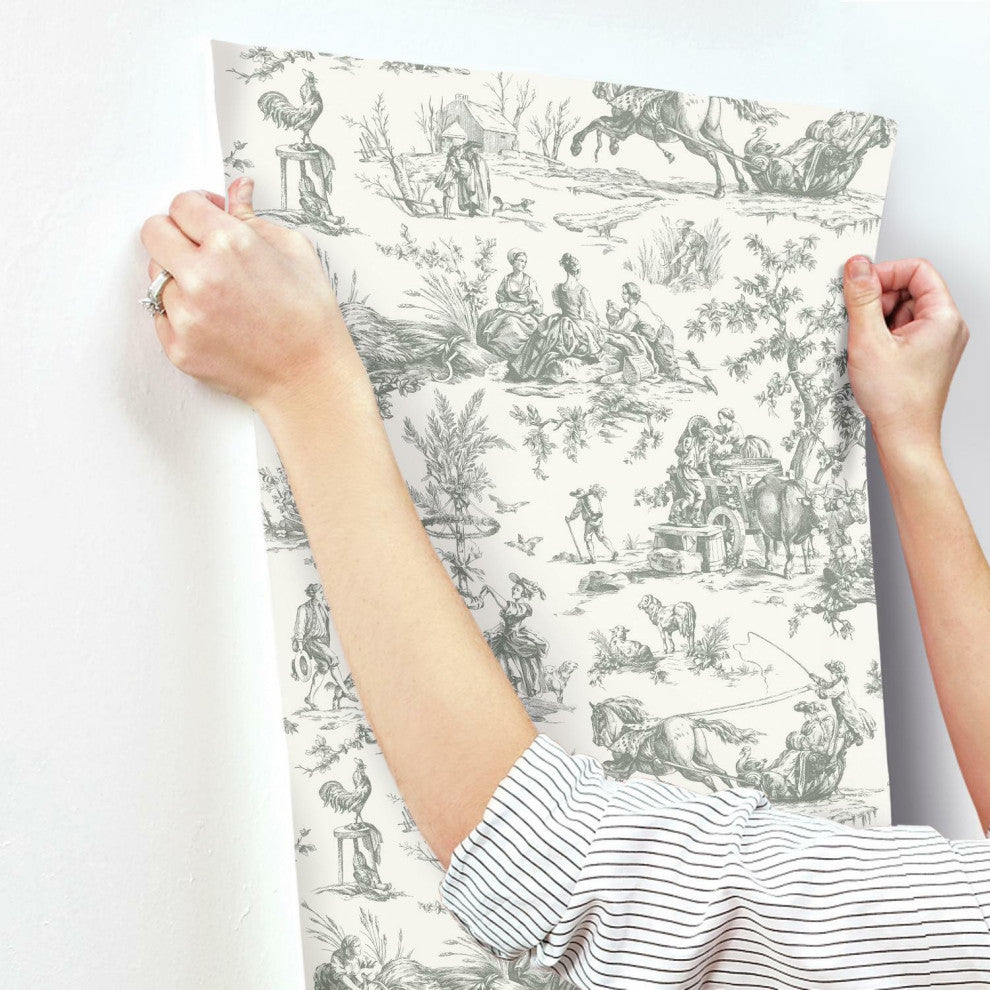 Seasons Toile Wallpaper