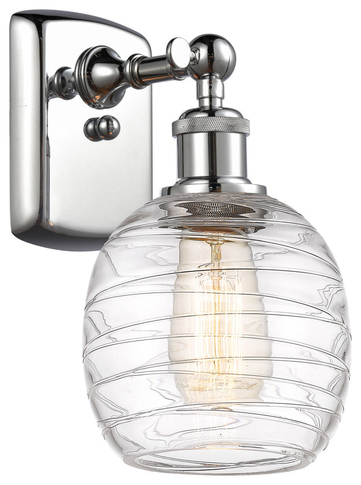 Innovations 516-1W-PC-G1013 1-Light Sconce, Polished Chrome
