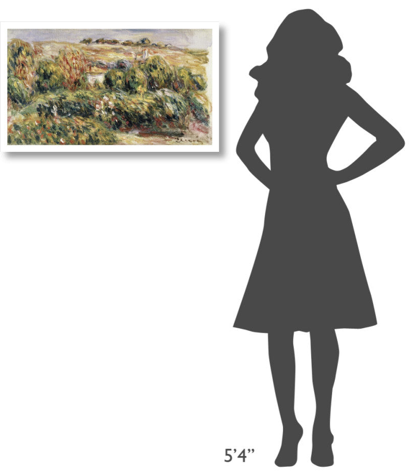 "Paysage de Provence" Digital Paper Print by Pierre-Auguste Renoir, 32"x19"