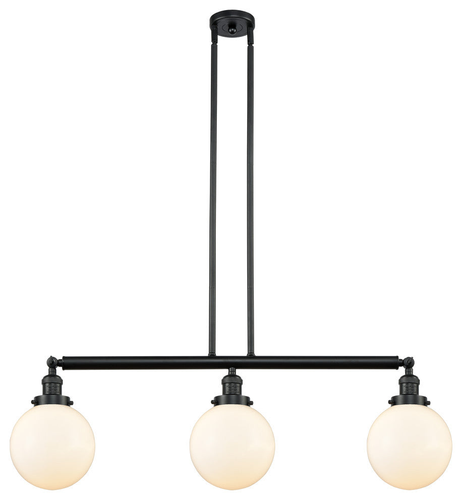 Innovations Lighting 213-Bk-S-G201-8 3 Light 40" Island Light