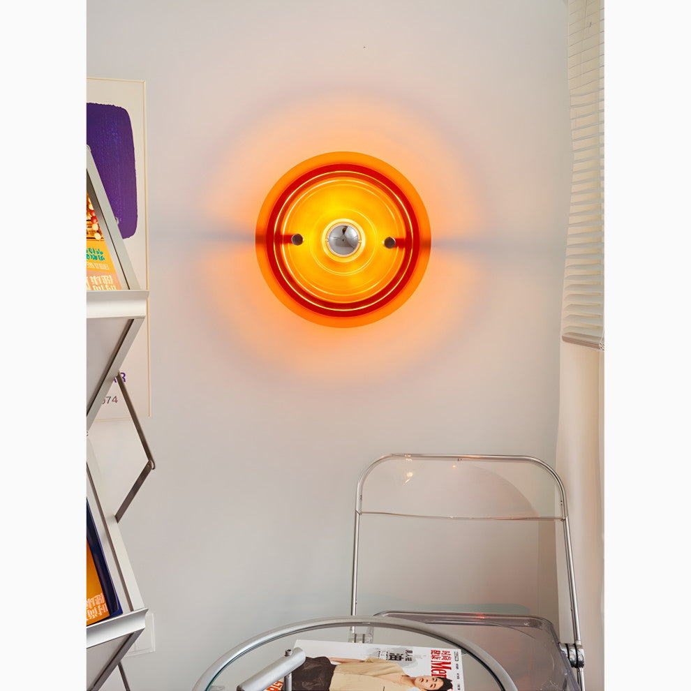 Modern LED Wall Lamp in Futuristic Style for Living Room, Bedroom, Green