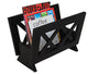 Oceanstar Contemporary Wood Magazine Rack, Mahogany