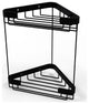 Double Tier Corner Shower Basket, Matte Black
