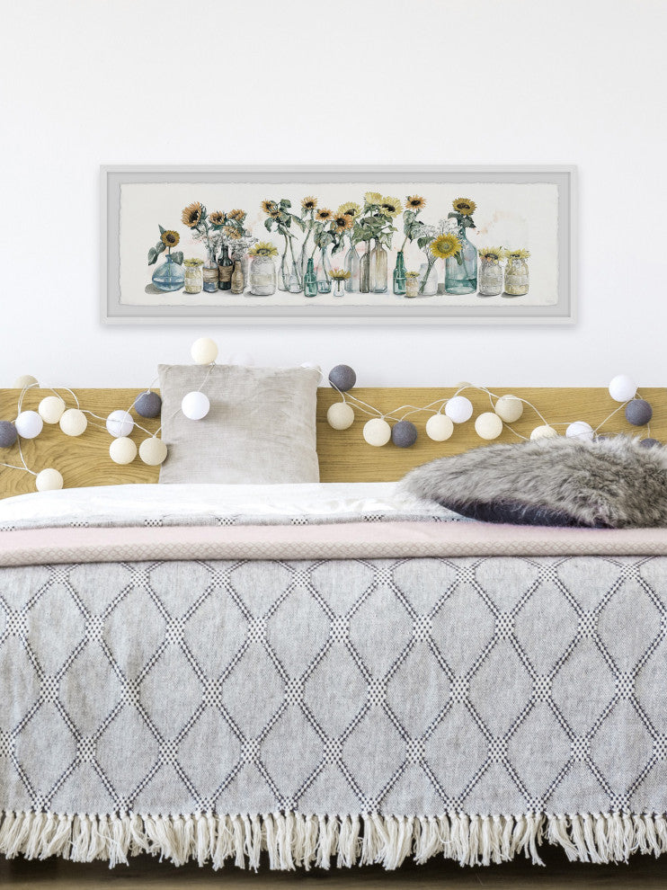 "Sunflower Centerpiece III" Framed Painting Print