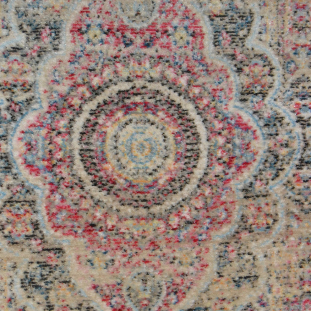 Machine Made Polyester Durable Indoor Outdoor Washable Oriental Pattern Footmat