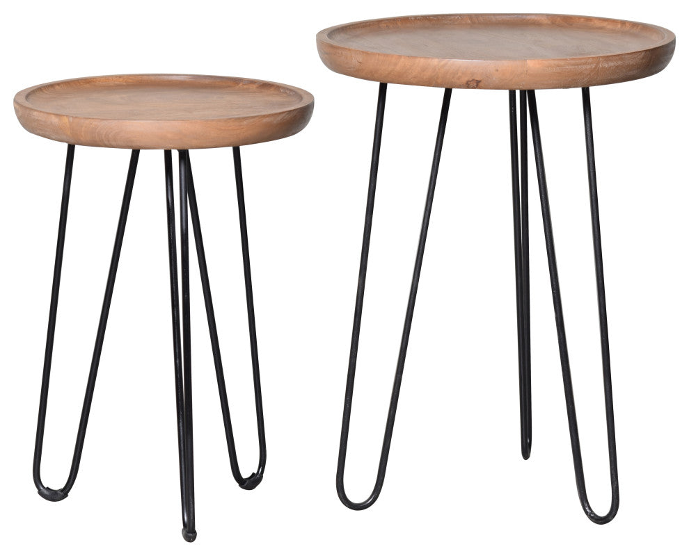 Kenroy 47026WDGBL End Table Set of 2, Newcastle