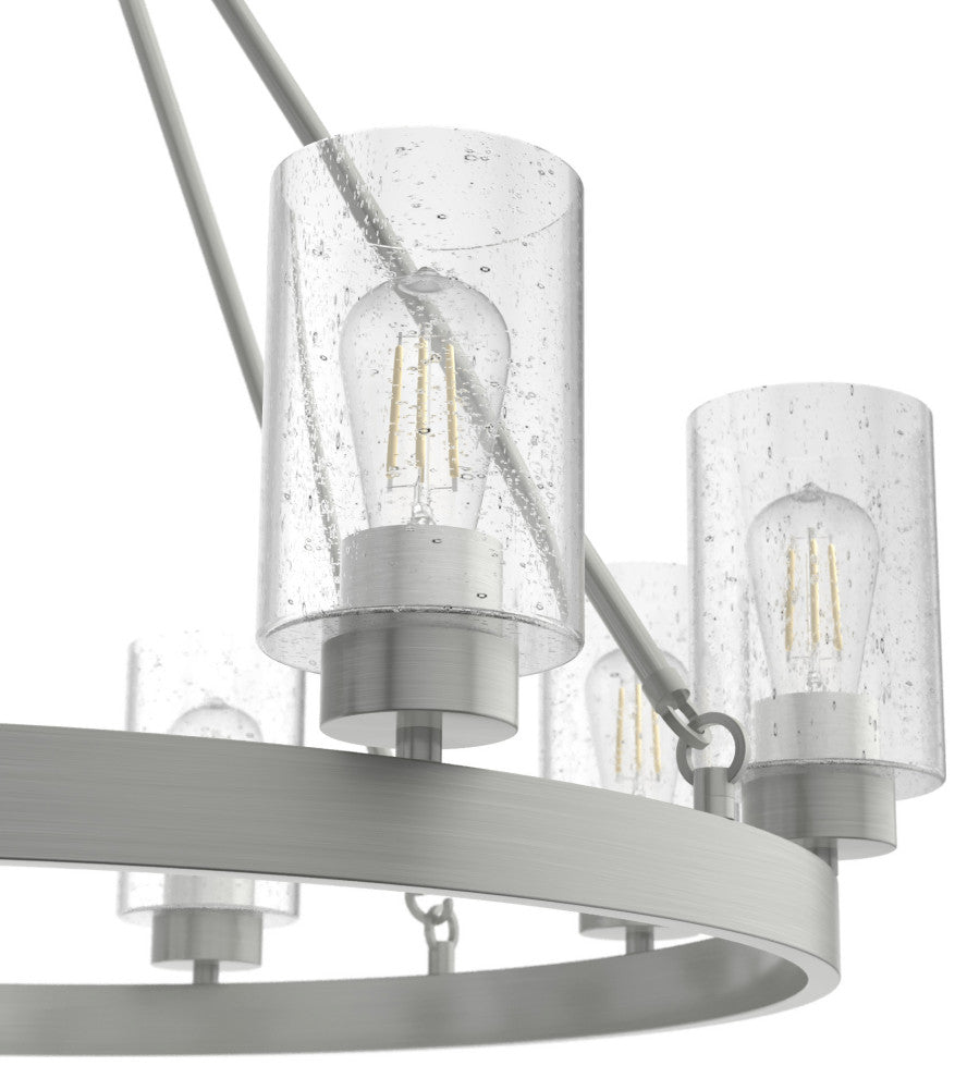 Hunter Hartland Brushed Nickel 8-Light Chandelier