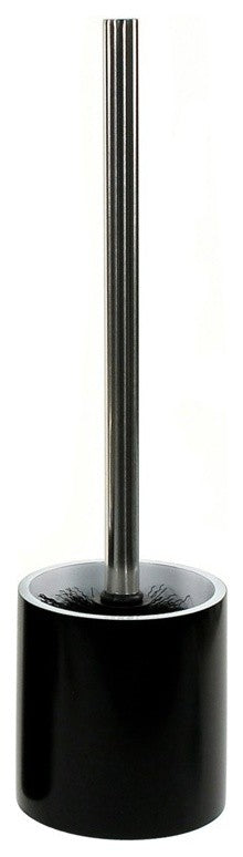 Steel Free Standing Toilet Brush Holder, Resin, Black