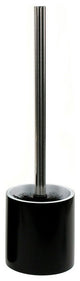 Steel Free Standing Toilet Brush Holder, Resin, Black