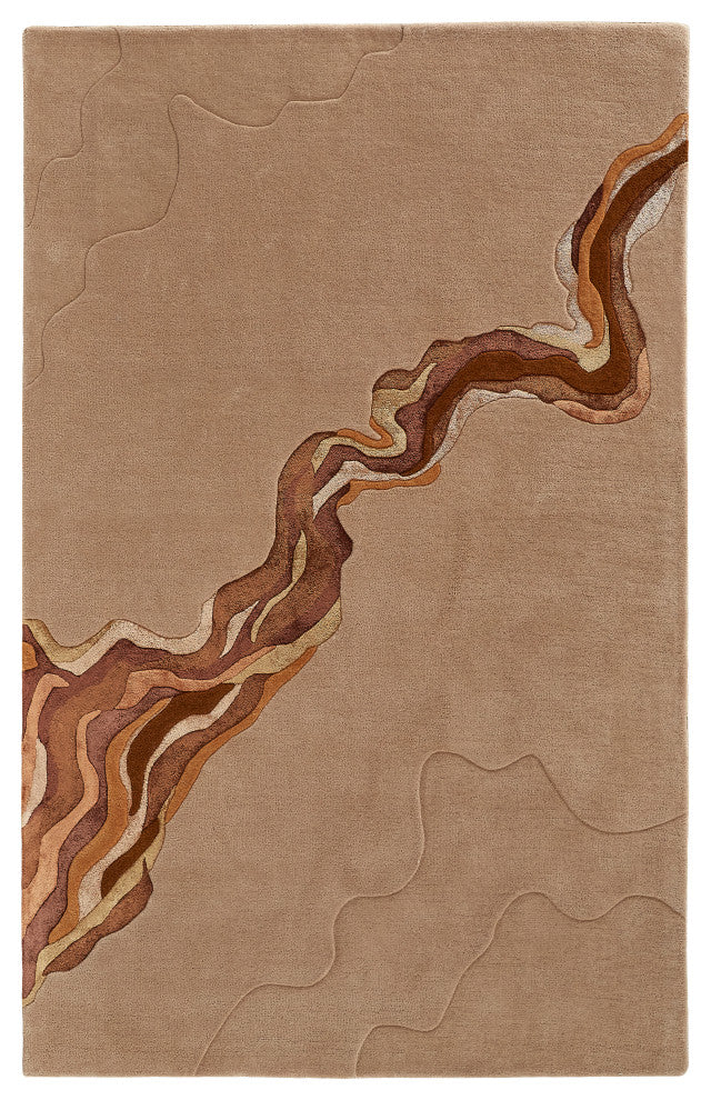 Weave & Wander Arwyn Modern Wool Rug, 8'x10'