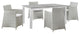 Gray White Junction 5 Piece Outdoor Patio Dining Set