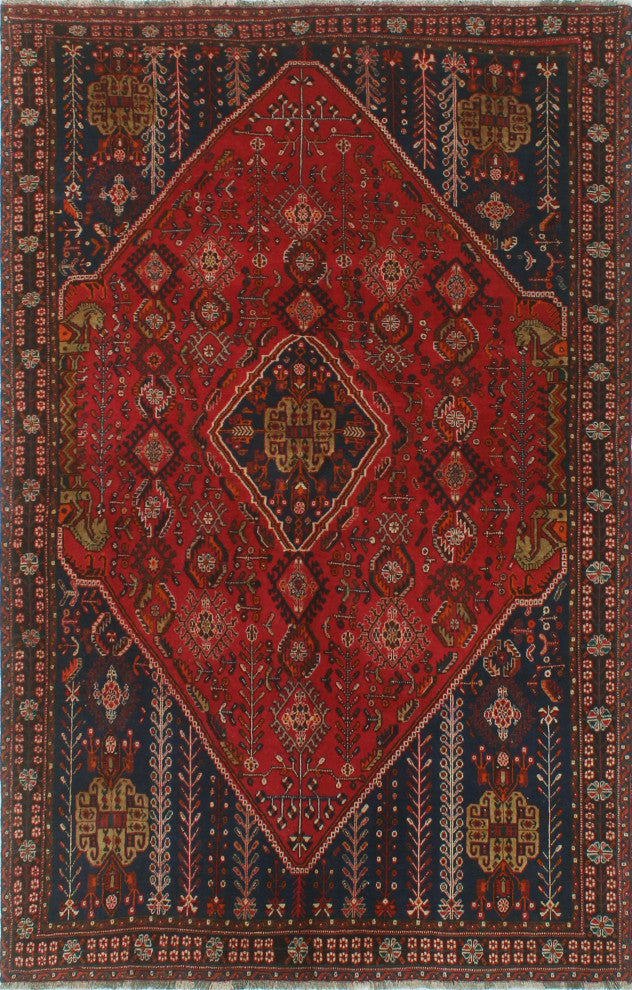 Fine Vintage Distressed Berk Red Rug