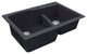 Aversa SilQ Granite 33-in. Drop-in Kitchen Sink with 3 BDE Faucet Holes in Black