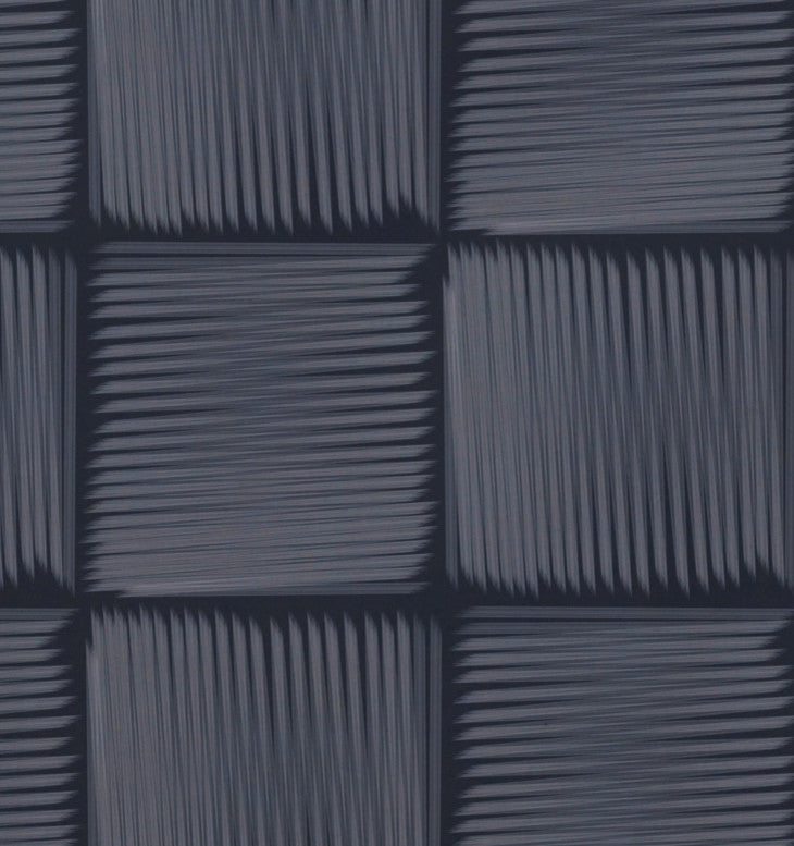 18"x14" Basketweave, Geometric Print Placemat, Gray, Set of 4