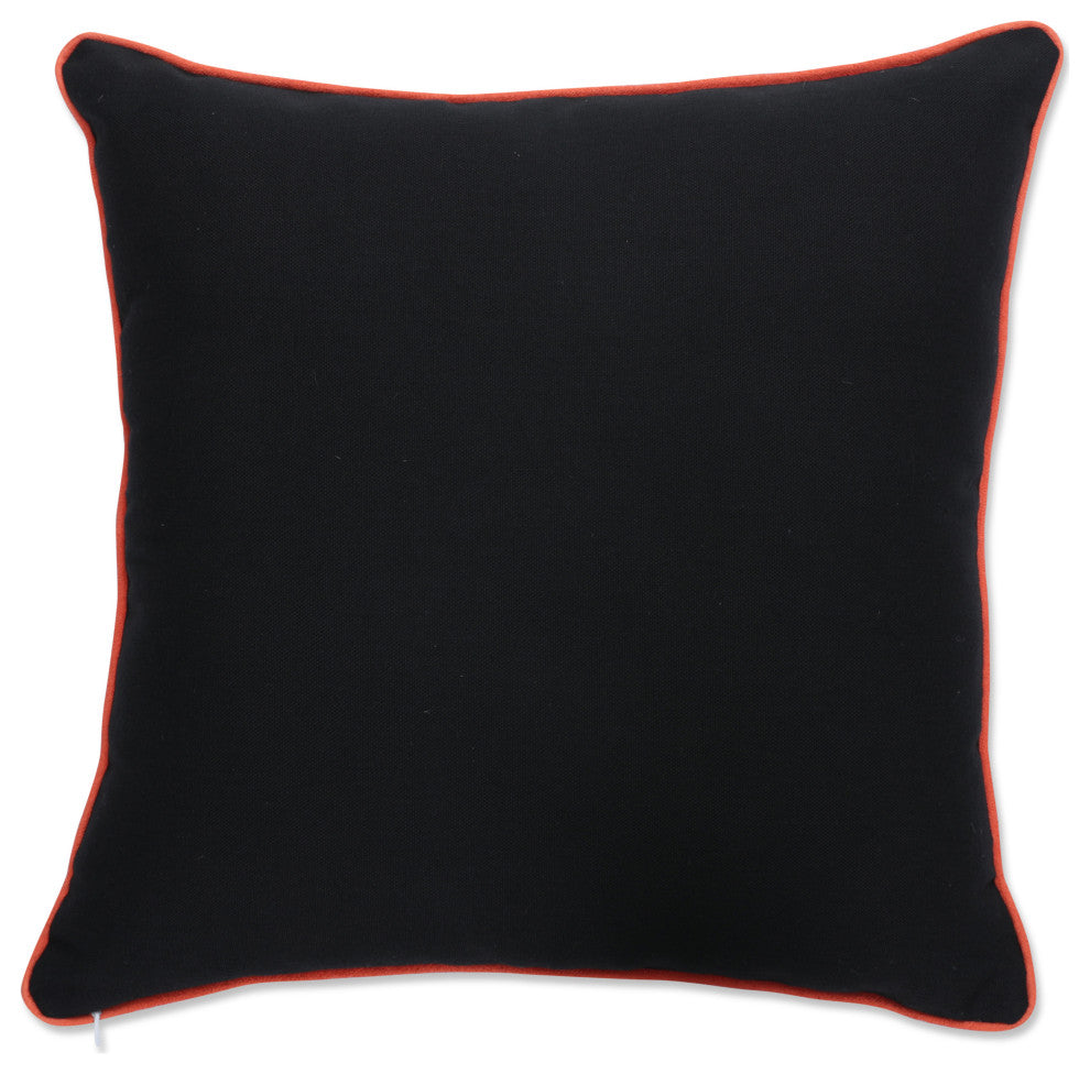 Indoor Pumpkin Stack Black 18" Throw Pillow Cover