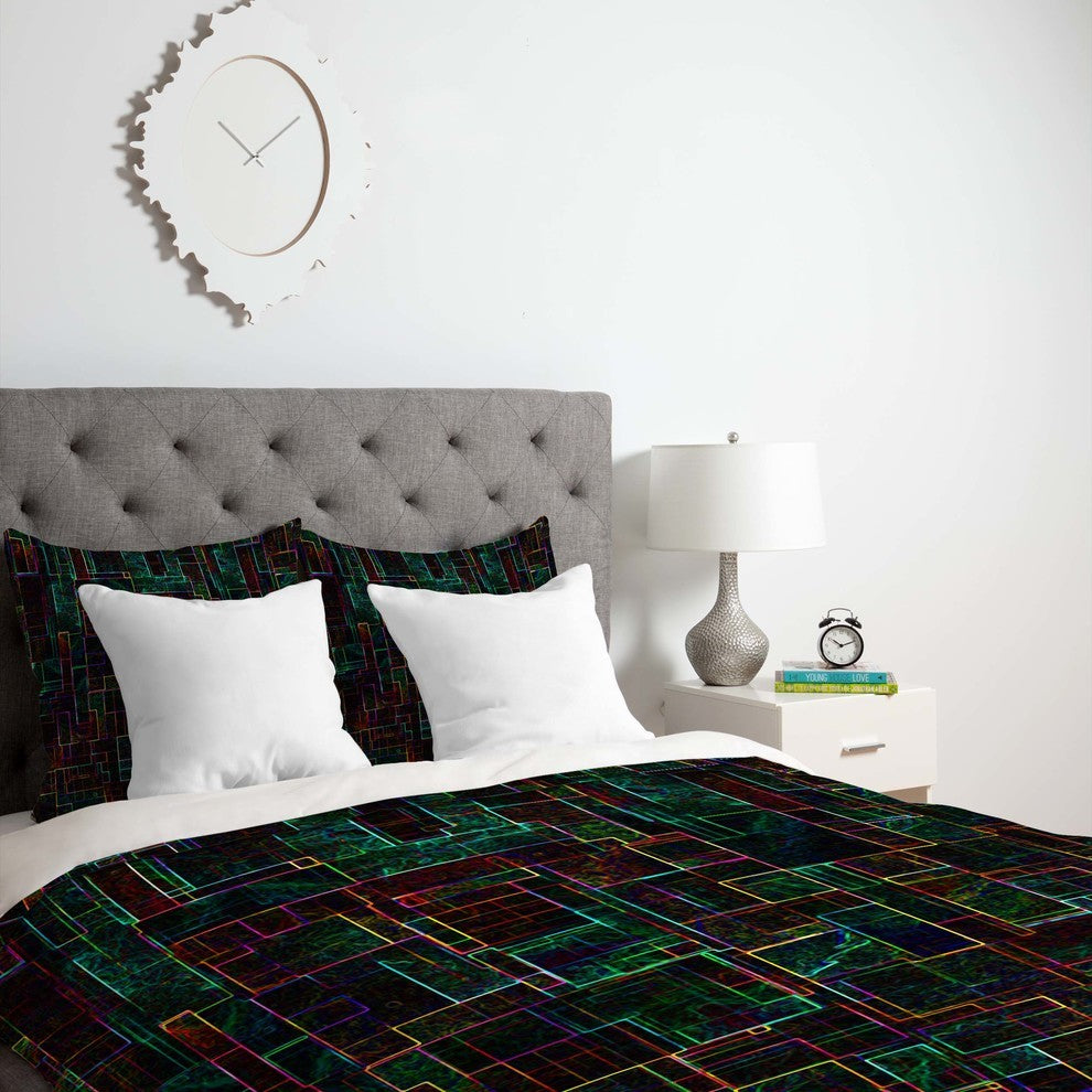 Deny Designs Jacqueline Maldonado Matrix Duvet Cover - Lightweight