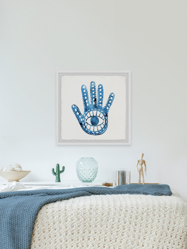 "Hands Off" Framed Painting Print, 32x32