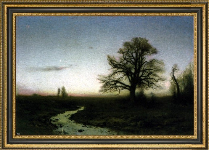 Charles Harold Davis Evening Arroyo Framed Premium Canvas Print, 16"x24"
