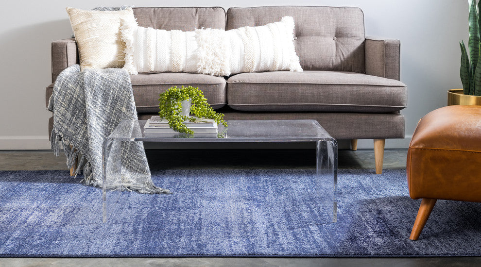 Unique Loom Navy Blue Del Mar Lucille 5' 0 x 8' 0 Area Rug