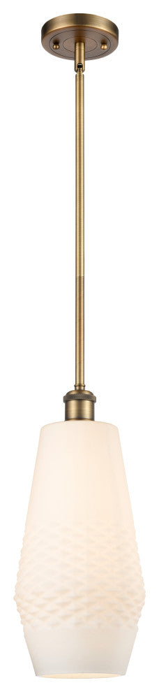 Innovations 516-1S-BB-G681-7 1-Light Mini Pendant, Brushed Brass