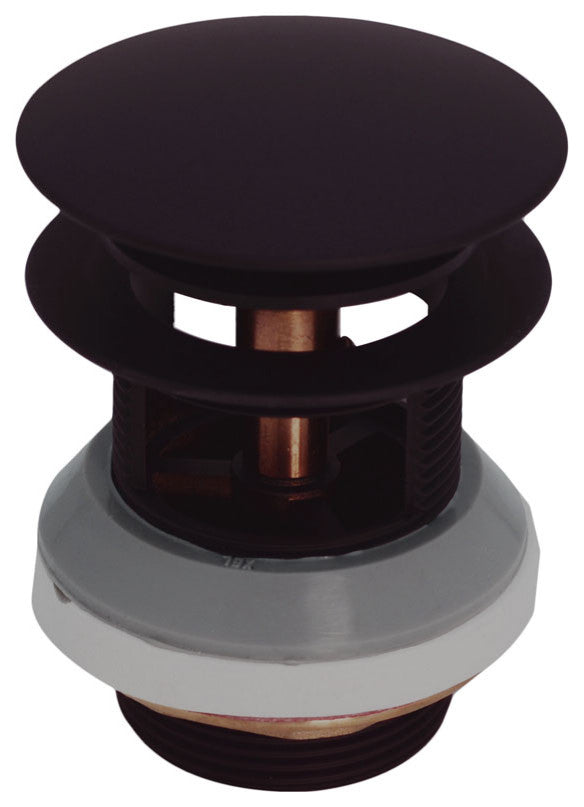 1-1/2" NPSM Tip-Toe Bathtub Drain with Illusionary No-Hole Faceplate, Oil Rubbed Bronze