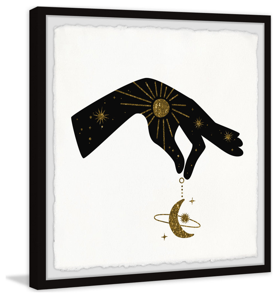 "Celestial Balance" Framed Painting Print, 12x12