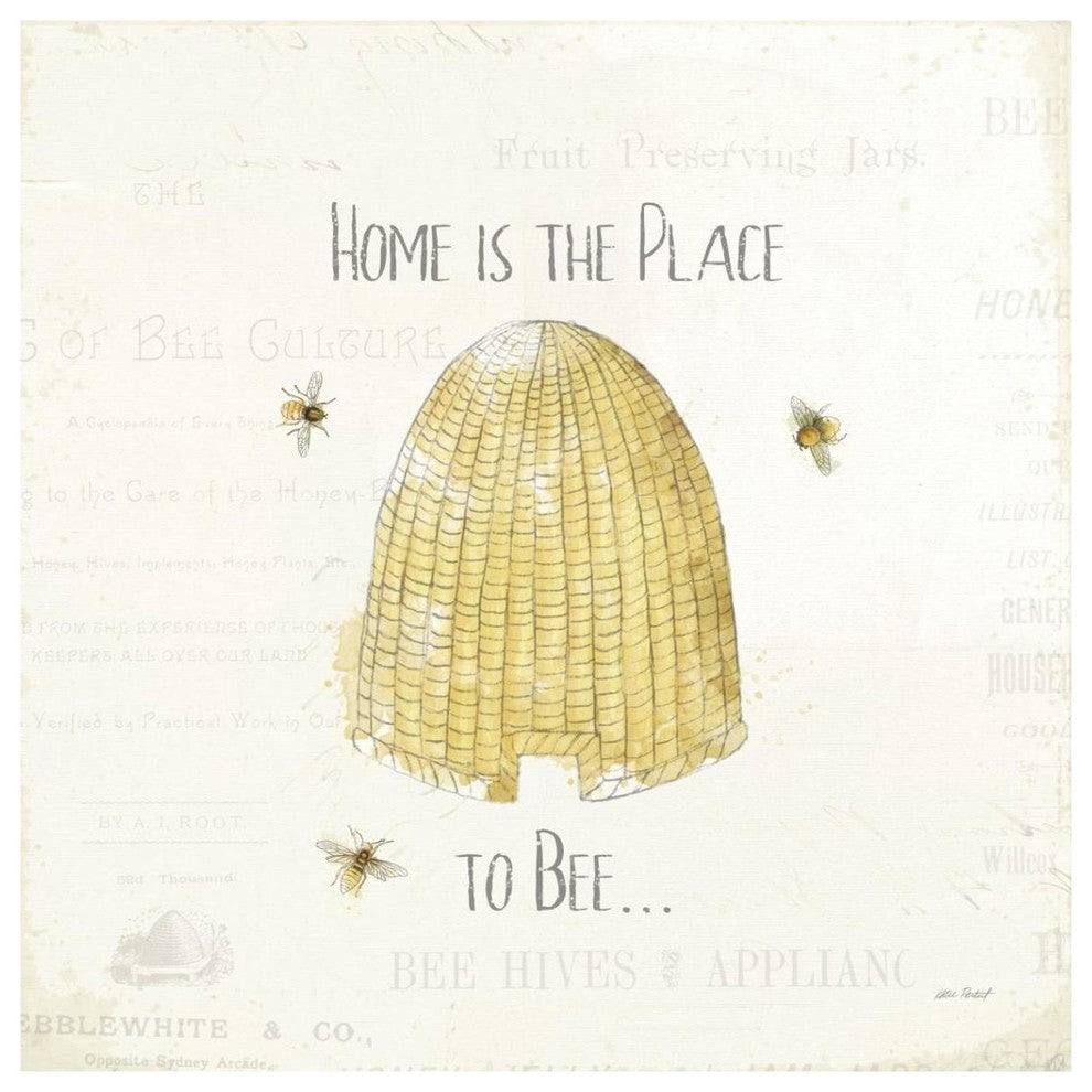 "Bee and Bee II" Digital Paper Print by Katie Pertiet, 38"x38"