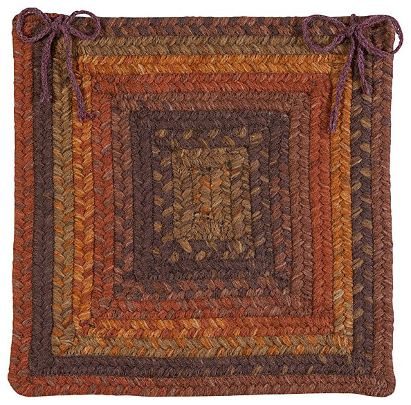 Colonial Mills Chair Pad Ridgevale Audubon Russet Chair Pad