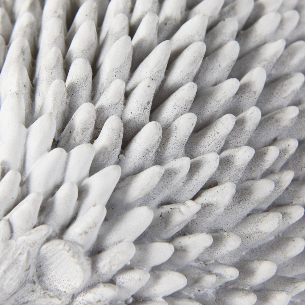 White Resin Hedgehog Storage Box