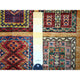 Ochre Brown Wool Afghan Super Kazak Garden Design Hand Knotted Rug, 4'10"x6'3"