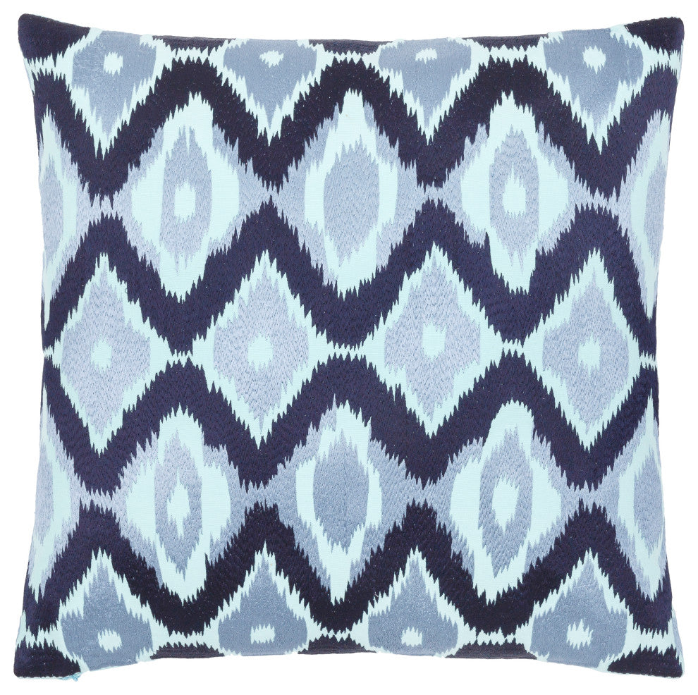 Ikat Luxe 22"H x 22"W Pillow Kit, Polyester Insert