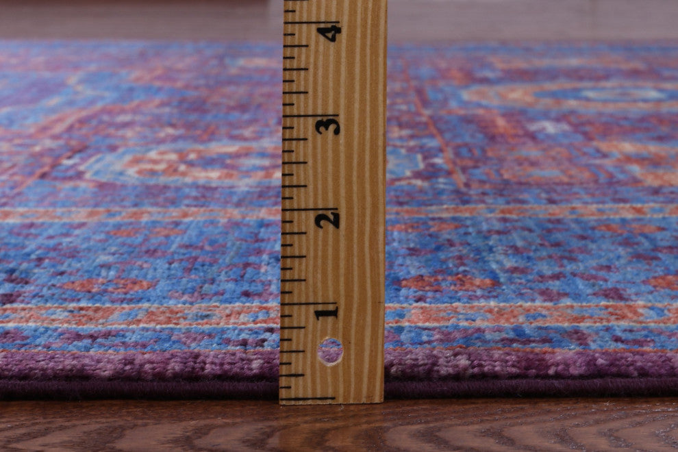 5' 8" X 8' 1" Mamluk Geometric Hand Knotted Wool Rug - Q12257