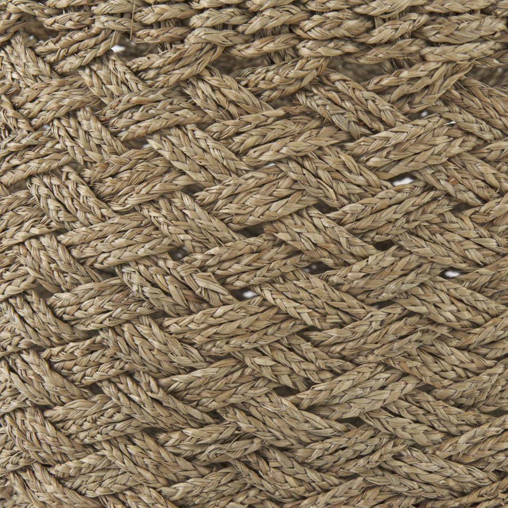 Set of Three Woven Wicker Storage Baskets