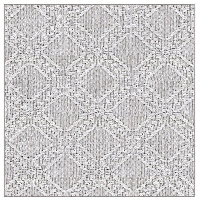 Couristan Belmar Accent Rug, Indoor/Outdoor Carpet, 5 Colors/54 Sizes, Dune, Square 3'x3'
