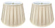 Royal Designs Empire English Pleat Lamp Shade, Beige, 10.5x16x11, Set of 2