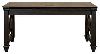 Traditional Wood Writing Desk Dark Brown