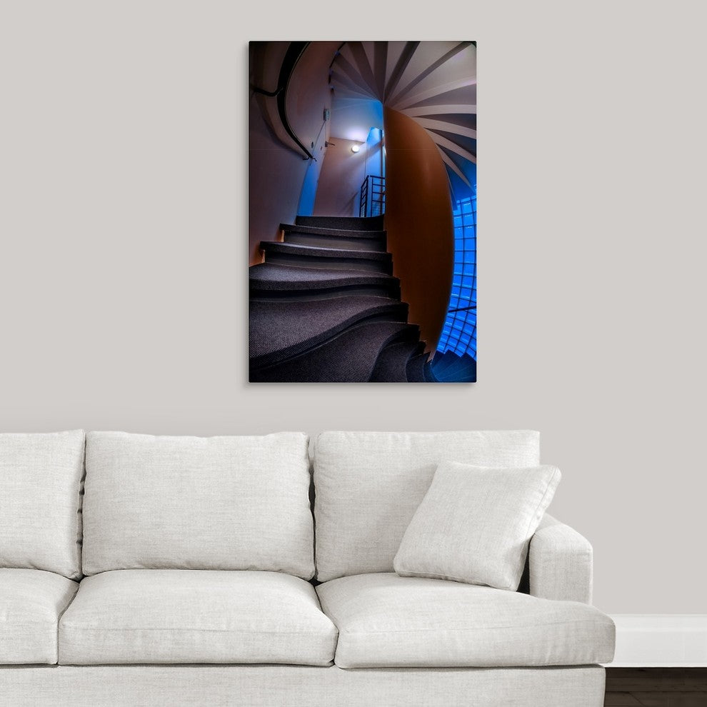"De Conde Stairwell" Wrapped Canvas Art Print, 24"x36"x1.5"