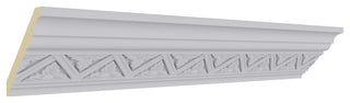 3"Hx3"Px4 1/8"Fx96 1/8"L, 2 3/8" Repeat, Bradley Crown Moulding