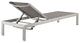 Shore Chaise Outdoor Patio Aluminum 6-Piece Set, Silver Gray