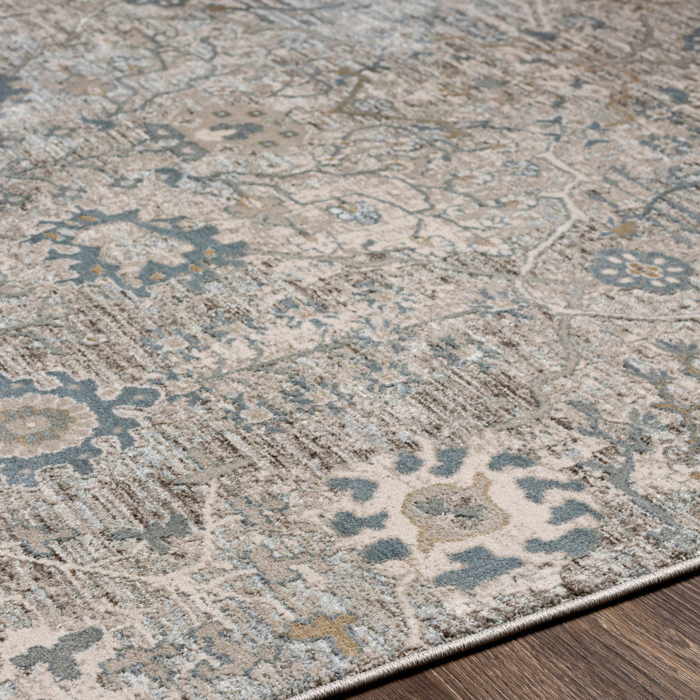 Brunswick BWK-2315 Traditional Gray 6'7" Round Area Rug