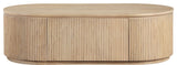 Moana Wood Storage Coffee Table, Natural, 52" W X 26" D