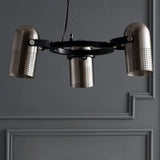 Loki 22" 3-Light Adjustable Metal LED Pendant, Brushed Nickel