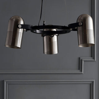 Loki 22" 3-Light Adjustable Metal LED Pendant, Brushed Nickel