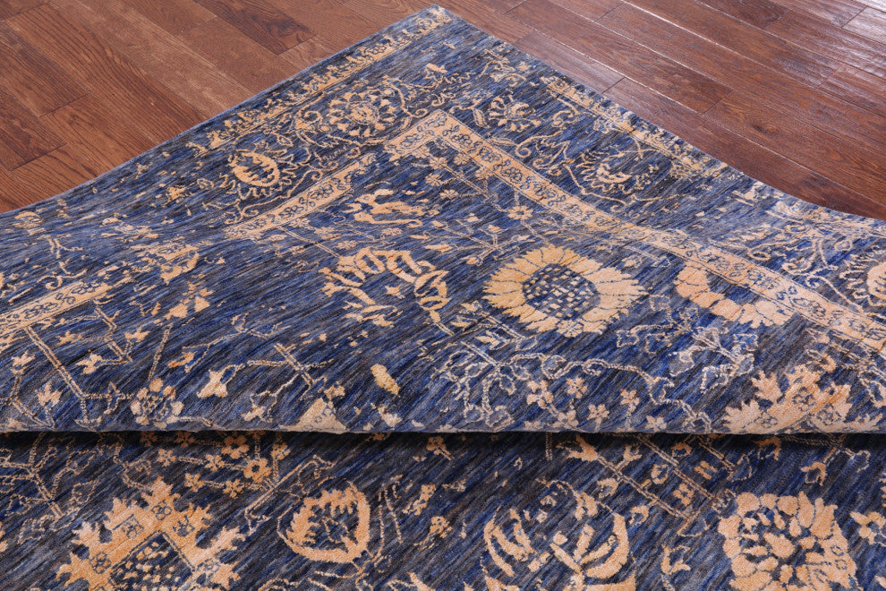 Wool & Silk Hand Knotted Persian Rug 8' 1" X 10' 1" - Q15801