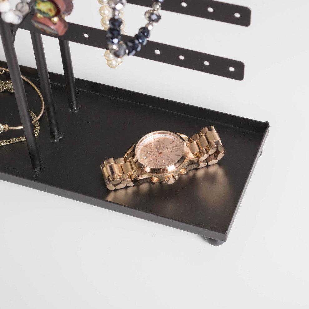 Rustic Bronze 3 Tier Jewelry Organizer